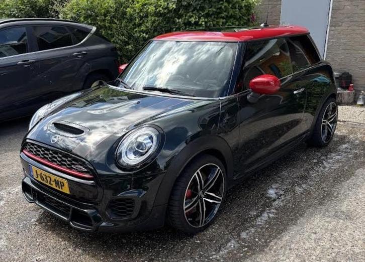 Mini Cooper Jcw 3-deurs (f56) 2.0 231pk Aut 2020 Groen/Rood, Auto's, Mini, Particulier, John Cooper Works, ABS, Achteruitrijcamera