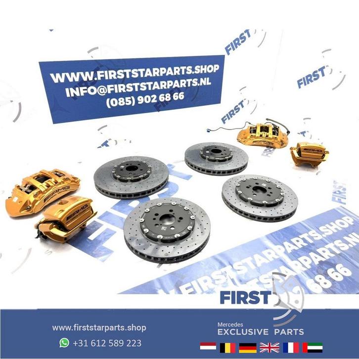 C63 E63 CLS63 GT63 S63 AMG Keramische Rem Set Remklauwen sch, Auto-onderdelen, Remmen en Aandrijving, Mercedes-Benz, Gebruikt