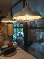2 Industriële Lampen, Huis en Inrichting, Lampen | Hanglampen, Gebruikt, Ophalen of Verzenden, Metaal, Minder dan 50 cm
