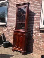 Hoekkastje, mahoniekleur, Huis en Inrichting, Ophalen, Gebruikt, 25 tot 50 cm, 150 tot 200 cm
