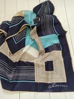 Fiorini sjaal blauw/beige, Kleding | Dames, Mutsen, Sjaals en Handschoenen, Ophalen of Verzenden, Zo goed als nieuw, Sjaal