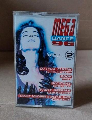 muziek cassette van Mega Dance 96 volume 2 beschikbaar voor biedingen