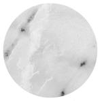 Tafelblad wit marmer rond 70 cm en 2 cm dik tafels, 50 tot 100 cm, Nieuw, Overige materialen, Tafelblad
