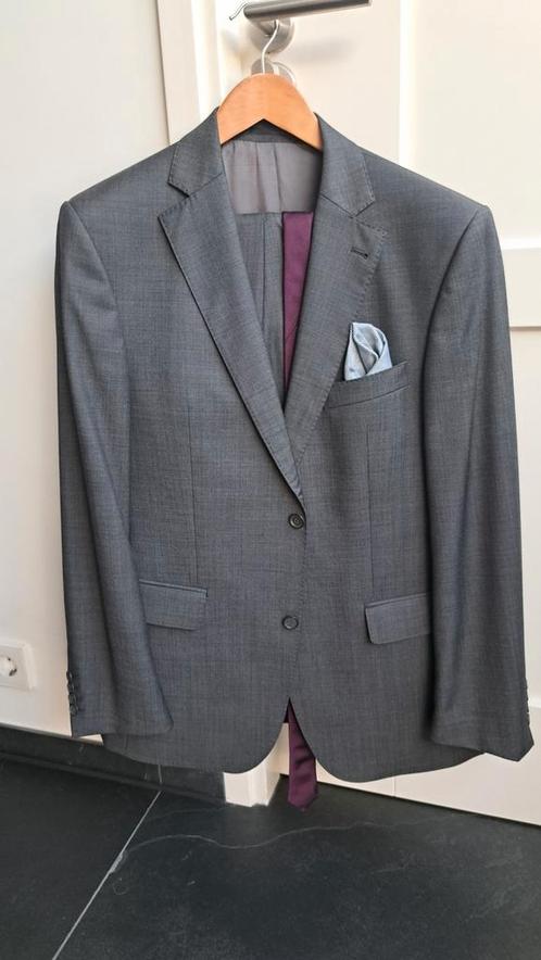Kostuum heren, grijs, mt 50, 100% wol, hoge kwaliteit, Kleding | Heren, Kostuums en Colberts, Zo goed als nieuw, Maat 48/50 (M)
