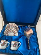 Turkse Koffie Set - Kopjes, Schotels & Cezve, Keramiek, Ophalen of Verzenden, Zo goed als nieuw, Overige stijlen