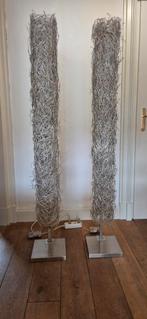 Set van 2 stijlvolle staande lampen, Huis en Inrichting, Lampen | Vloerlampen, Gebruikt, Ophalen of Verzenden, Metaal, Modern