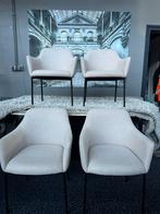 Nieuwe set van 4 stoelen, Wit, Nieuw, Ophalen of Verzenden, Vier