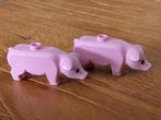 Lego roze varkens 2x, Ophalen of Verzenden, Zo goed als nieuw, Lego