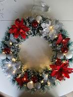 Handgemaakte kerst deurkrans 45 cm!, Huis en Inrichting, Woonaccessoires | Kransen, Ophalen of Verzenden, Nieuw