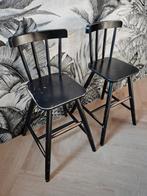 Eet/kinder stoelen (hoog) Ikea zwart, Ophalen, Gebruikt, Zwart