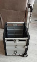 inklapbare krat met wieltjes en trekstang, Doe-het-zelf en Verbouw, Ophalen of Verzenden, Zo goed als nieuw