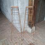 1x Metalen staander standaard zuil sokkel roest *Etage3*, Ophalen, Gebruikt, ., .