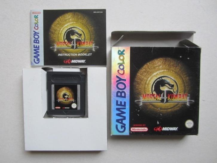 Mortal Kombat 4 Nintendo Gameboy Game Boy (Color), Spelcomputers en Games, Games | Nintendo Game Boy, Zo goed als nieuw, Vechten