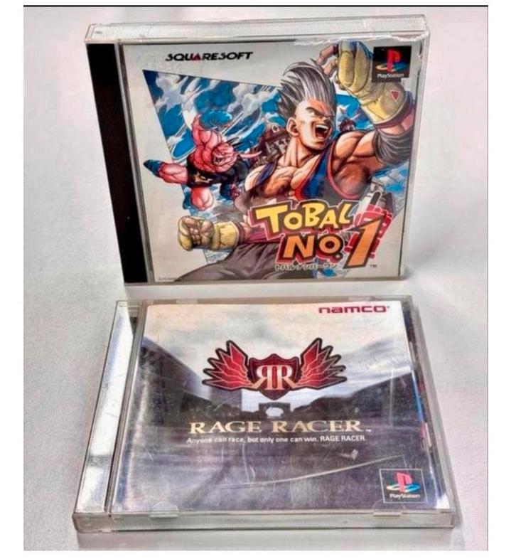 Playstation 1 PS1 - Rage Racer + Japan Import Tobal No 1 JPN, Spelcomputers en Games, Games | Sony PlayStation 1, Zo goed als nieuw