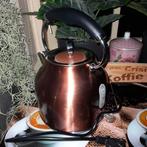Retro Waterkoker koperkleur  Bestron nieuw in doos., Witgoed en Apparatuur, Waterkokers, 1 tot 2 liter, Ophalen, Nieuw, Rvs