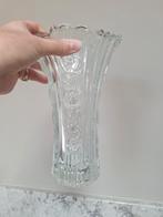 Vintage glazen vaas met rozen patroon art deco, Huis en Inrichting, Woonaccessoires | Vazen, Overige kleuren, Ophalen of Verzenden