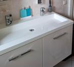 Wastafelkast met wasbak - Wit, Ophalen, Zo goed als nieuw