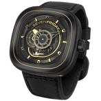 Sevenfriday SF-P2B/02, Overige merken, Leer, Staal, Polshorloge