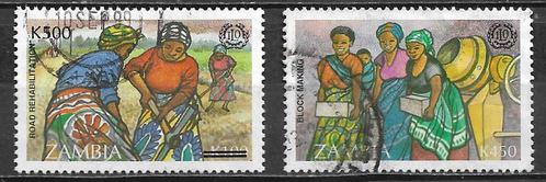 Zambia 1995 75jr ILO Wegonderhoud arbeiders organisatie, Postzegels en Munten, Postzegels | Afrika, Gestempeld, Zambia, Verzenden