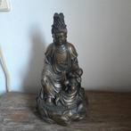 Bronzen Boeddha Beeld met Kind, Antiek en Kunst, Ophalen of Verzenden