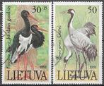 LITOUWEN serie Met uitsterven bedreigde Vogelsoorten 1991, Verzenden, Gestempeld, Dier of Natuur