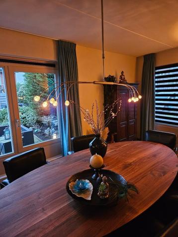 NIEUWSTAAT, Prachtige geborsteld RVS halogeen hanglamp. beschikbaar voor biedingen