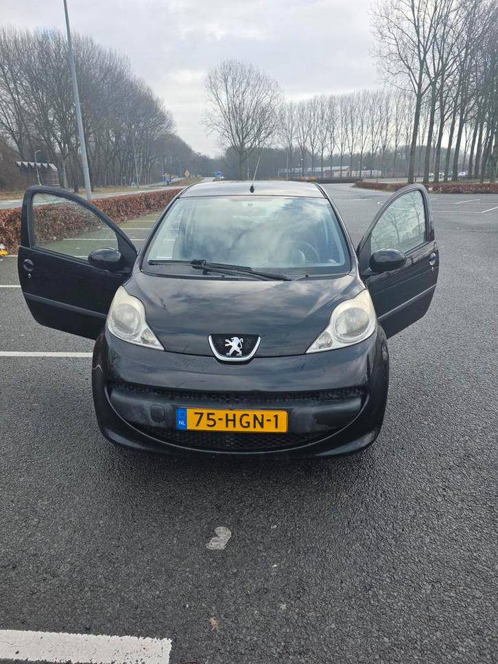 Peugeot 107 1.0 12V 3DR 2008 Zwart, Auto's, Peugeot, Particulier, Benzine, A, Hatchback, Handgeschakeld, Origineel Nederlands