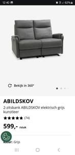 Elektrische 2-zitsbank ABILDSKOV Jysk, Ophalen of Verzenden, Zo goed als nieuw, 75 tot 100 cm, Tweepersoons