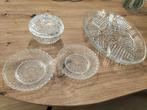 Kristallen schaaltjes set 4 stuks, Ophalen of Verzenden, Zo goed als nieuw, Glas of Kopje