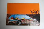 Folder / flyer Volvo V40 1996 (41), Boeken, Auto's | Folders en Tijdschriften, Ophalen of Verzenden, Nieuw, Volvo