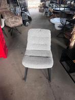 Eetkamerstoel lichtgrijs kunststof !outlet korting!, Ophalen, Nieuw, Metaal, Eén