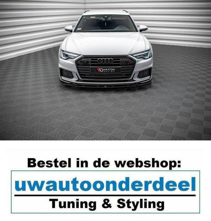 Spoiler Voorspoiler Lip Splitter Voor Audi A6 S6 C8 S Line L, Auto diversen, Tuning en Styling, Ophalen of Verzenden
