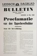 Affiche De Nederlandse capitulatie (1994), Verzamelen, Verzenden, 1940 tot 1960, Zo goed als nieuw
