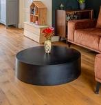 Ronde, zwarte salontafel van Jotex (model WITTEN), Ophalen, Gebruikt, 50 tot 100 cm, Rond