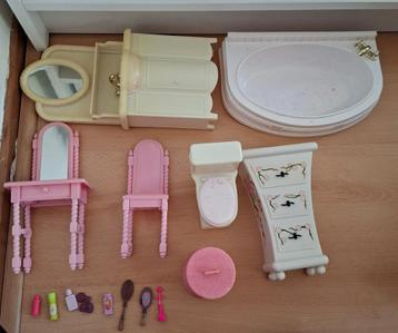 Luxe Barbie badkamer & poppenhuis meubels – complete set beschikbaar voor biedingen