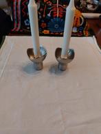 Georg Jensen Bloom kandelaars, Gebruikt, Overige kleuren, Ophalen of Verzenden, Metaal