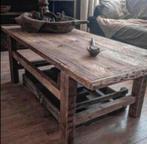 ~Stoer Sober Landelijk Houten Salontafel~, Huis en Inrichting, Ophalen of Verzenden