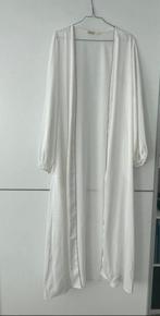 Witte satijnen abaya vest zonder onderjurk, Ophalen of Verzenden, Gedragen, Wit, Accessoires