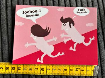 333. Boomerangkaart Fuck the Recessie beschikbaar voor biedingen