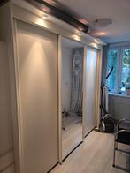 Schuifdeurkast met spiegeldeur, Huis en Inrichting, Kasten | Kledingkasten, Ophalen, Kunststof, 200 cm of meer, Zo goed als nieuw