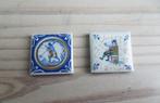 2 kleine tegeltjes delfts blauw, Antiek en Kunst, Ophalen of Verzenden