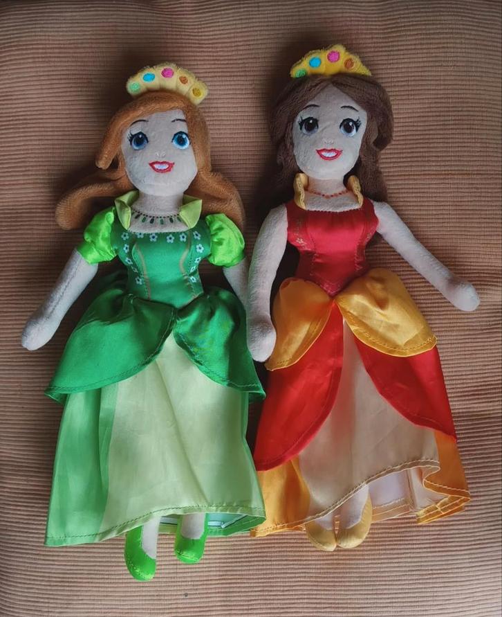 Prinsessia knuffelpoppen. Linde en Iris. 30 cm, Kinderen en Baby's, Speelgoed | Poppen, Babypop, Ophalen of Verzenden