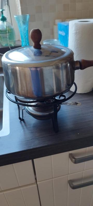 Fonduepannetje - Compleet met Rechaud beschikbaar voor biedingen