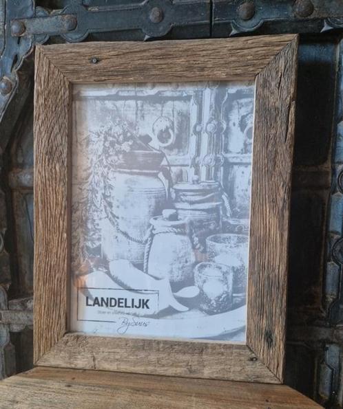 Truckwood, railway, oud houten fotolijst, fotolijst A2, A3, Huis en Inrichting, Woonaccessoires | Lijsten, Nieuw, 50 tot 75 cm