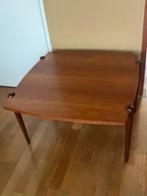 Vintage salontafel met omkeerbaar teakblad en formica  / Dux, Ophalen, Gebruikt, 50 tot 100 cm, 50 tot 100 cm
