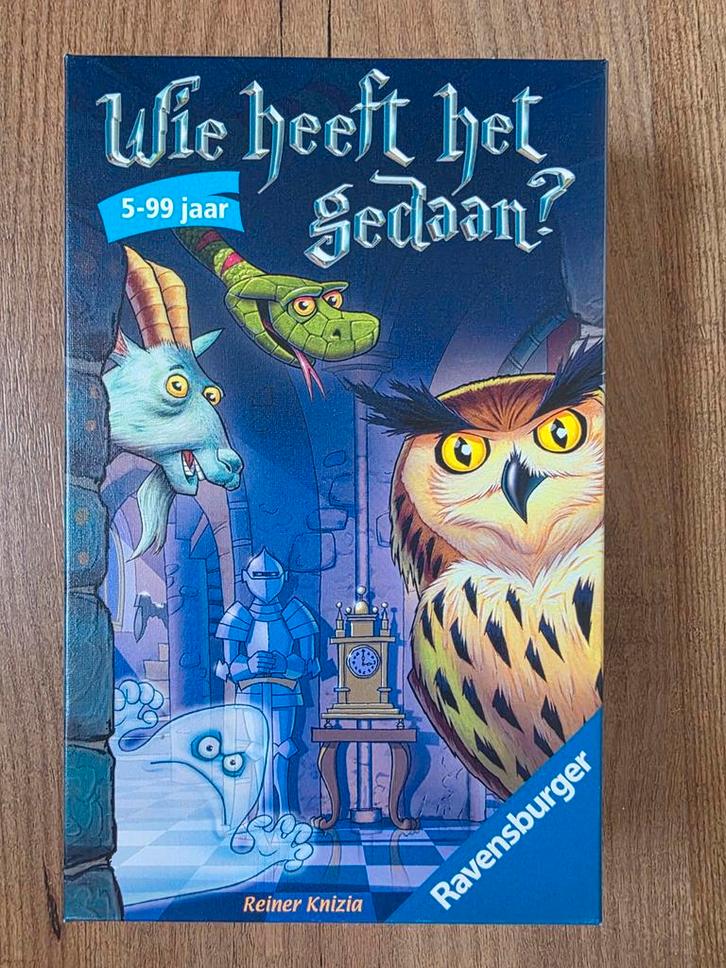 Wie heeft het gedaan? - Ravensburger - Kinderspel, Hobby en Vrije tijd, Gezelschapsspellen | Bordspellen, Zo goed als nieuw, Een of twee spelers