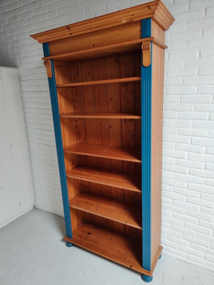 Nette grenen meubels, Huis en Inrichting, Kasten | Boekenkasten, Gebruikt, 100 tot 150 cm, 200 cm of meer, 25 tot 50 cm, Met lade(s)