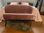 Bankje fluweel oud roze, Huis en Inrichting, Ophalen, Gebruikt, Minder dan 75 cm, Tweepersoons