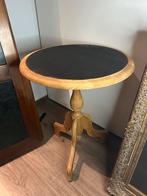 Leuke houten bijzettafel tafel, Ophalen, Rond, Zo goed als nieuw, 60 cm of meer