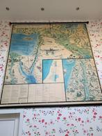 (Grote) Bijbels wandkaart, Antiek en Kunst, Antiek | Schoolplaten, Ophalen of Verzenden, Geschiedenis